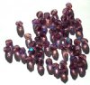 50 6mm Faceted Amethyst AB Firepolish Beads